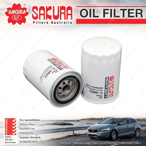 Sakura Oil Filter for Mahindra Trctor 4530 5520 5525 6030 2.4L 3.0L 3.2L 2002-On