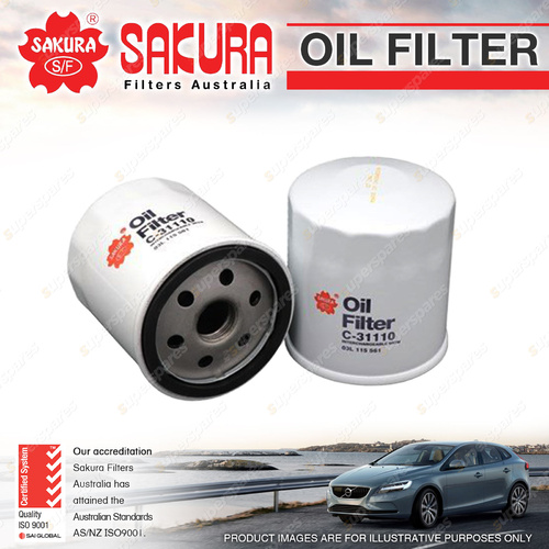 Sakura Oil Filter for Volkswagen Multivan Transporter T5 CFCA 2.0L 2010-On