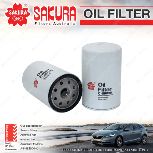 Sakura Oil Filter for LDV T60 SC28R 150Q5 2.8L V80 SC25R 136Q4 2.5L 4Cyl