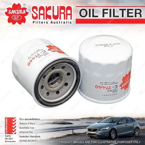 Sakura Oil Filter for Mazda Cx-9 TC2 TC4 PY Mazda 3 BP 4Cyl Petrol 2016-On