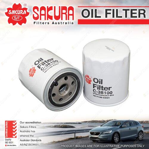 Sakura Oil Filter for GWM Ute Cannon GW4D20 4 Cyl 2.0L Diesel 2020 - On