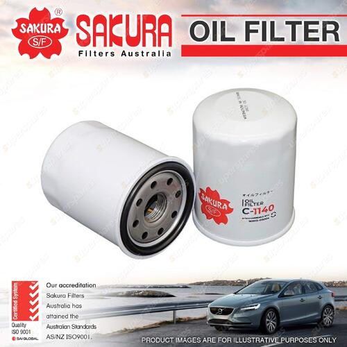 Sakura Oil Filter for Toyota Land Cruiser FJA300R 3.3L 6 Cyl F33A-FTV Diesel