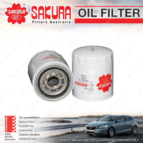 Sakura Spin-On Oil Filter for Bobcat S450 S510 S550 S570 T450 S T 590 595 66 76