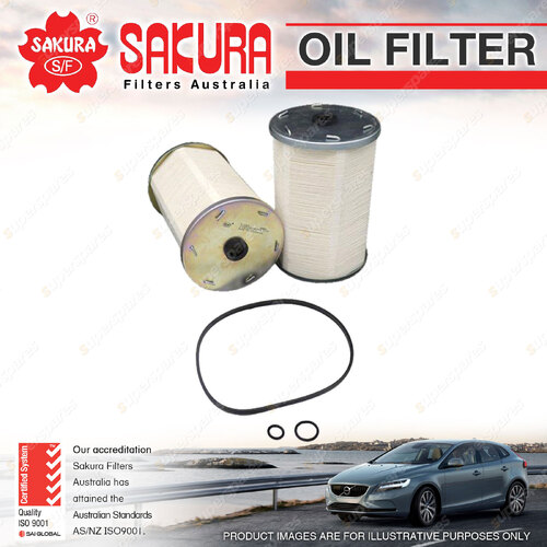 Sakura Oil Filter for Isuzu Forward CVZ 13.3L 8PD1 I8 16V Truck 1989-1994