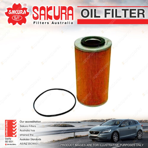 Sakura Oil Filter for Nissan UD TW 50 14.3L RD8 V8 16V OHV Truck 1974-1980