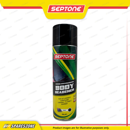 Septone Body Deadener Aerosol Spray Texturised Black 400 Gram Waterproof