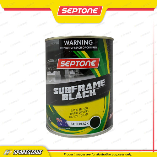 Septone Subframe Black Paint Satin Black 1 Litre High Temperature Resistance