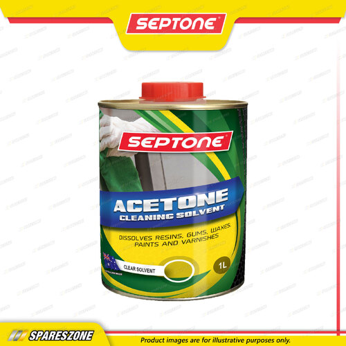 Septone Acetone Cleaning Solvent 1L Degreasing and Cleaning Various Surfaces