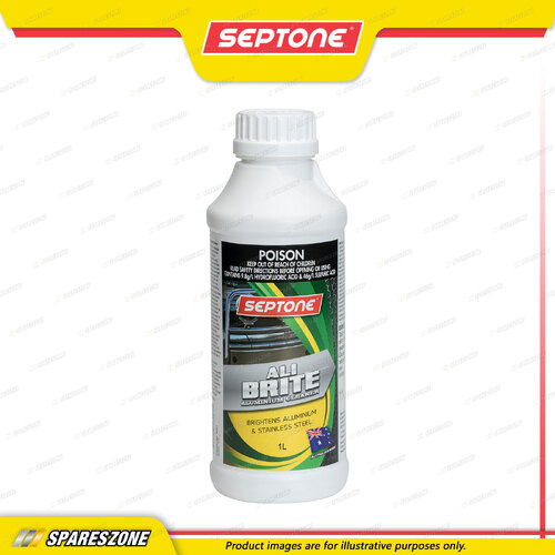 Septone Ali Brite Aluminium Cleaner 1L Concentrate Formula Clean and Polishing