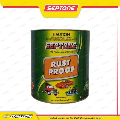 Septone Rust Proof 4 Litre Heavy Duty Corrosion Preventative Coating