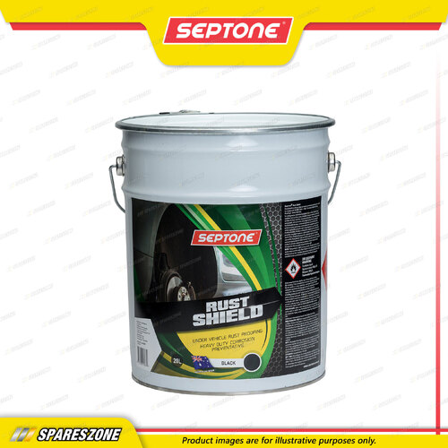 Septone Rust Shield Under Vehicle Rust Proofing Black 20 Litre Anti-Chip