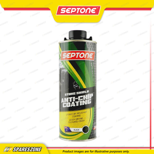 Septone Stoneshield Elasticised Anti Chip Coating Solvent Based Black 1 Litre