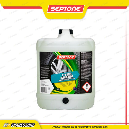 Septone Tyre Sheen Rejuvenator Water-Based 20 Litre Non-Tacky Formulation