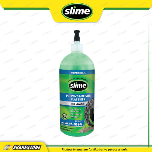 Slime Tyre Sealant Prevent and Repair Flat Tires 946ML Stops Slow Leaks