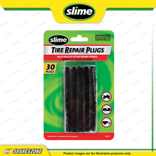 Slime Standard Tire Repair Plugs / Strings - Length 101.6mm Each Pack of 30