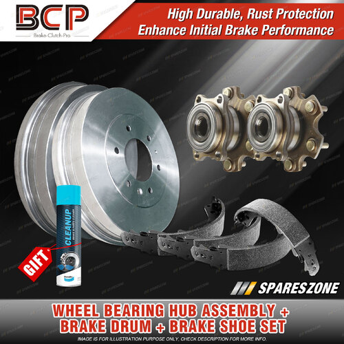 Rear Wheel Bearing Hub Ass Drum Shoe Kit for Mitsubishi Pajero NA NB NC ND 12mm