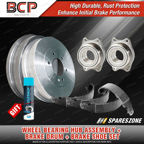 Rear Wheel Bearing Hub Ass Brake Drum Shoe Kit for Mitsubishi Lancer CE CP 2.0L