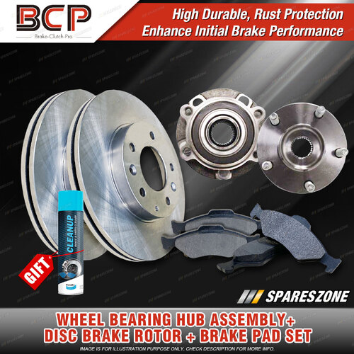 Front Wheel Bearing Hub Assembly + Brake Kit for Mazda CX-5 KE KF Inboard Vent