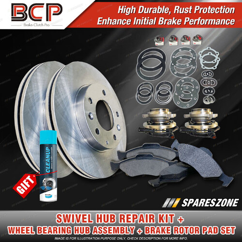 Swivel Hub Wheel Bearing Hub Ass Brake Kit for Land Rover Discovery L318 W/O ABS