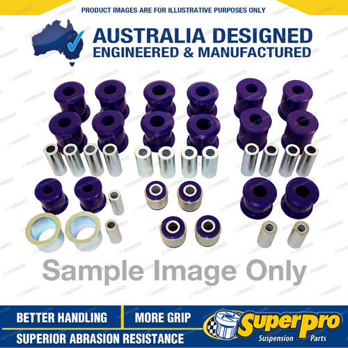 Superpro Front and Rear Leaf Spring Bush Kit for Holden Drover QB 4WD Hardtop