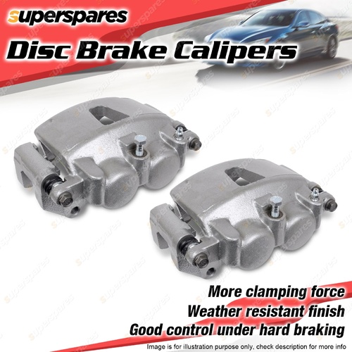 Front Left + Right Disc Brake Calipers for Toyota Landcruiser BJ75 3.4L 85-90