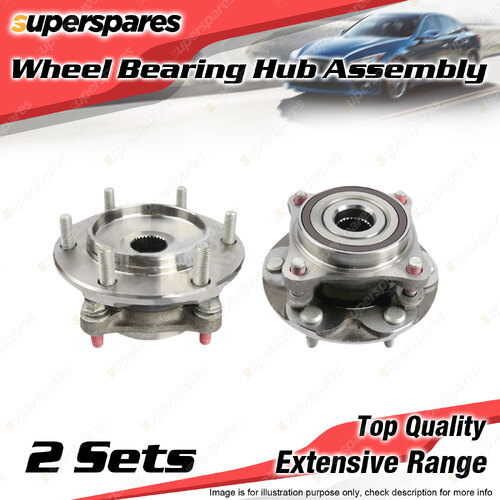 2x Front Wheel Bearing Hub Assembly for Toyota Landcruiser Prado 120 150 Series