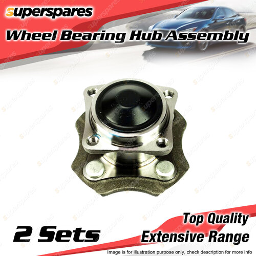 2x Rear Wheel Bearing Hub Assembly for Toyota Corolla ZZE122R 1.8L 4Cyl