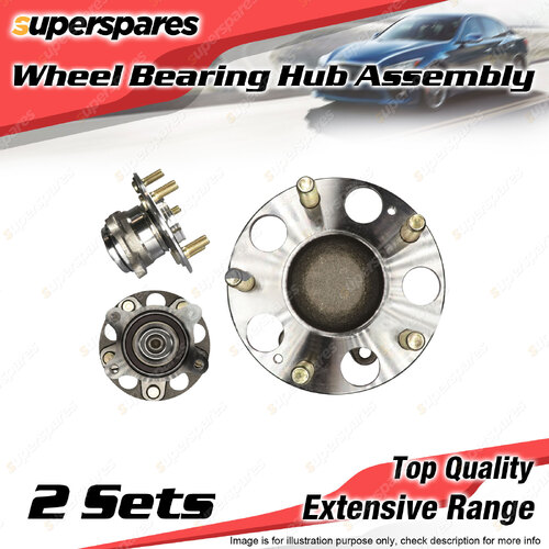 2x Rear Wheel Bearing Hub Assembly for Honda Civic FD 1.8L 2.0L Height 55mm