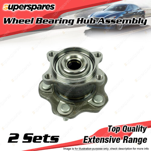 2x Rear Wheel Bearing Hub Assembly for Nissan Dualis J10 X-Trail T31 4Cyl