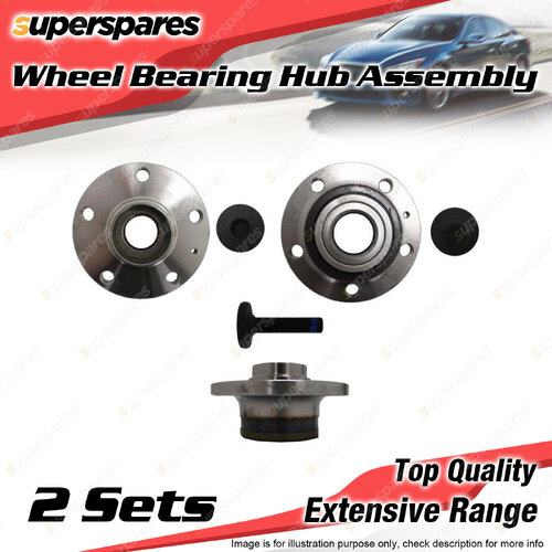 2x Rear Wheel Bearing Hub Assembly for Audi A3 8P 1.4 1.6 1.8 2.0L I4 2004-2013