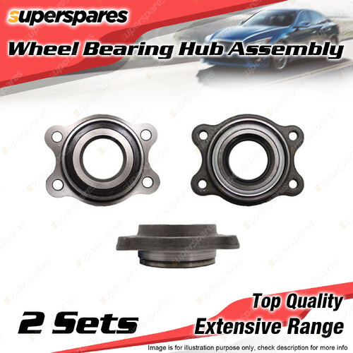 2x Front Wheel Bearing Hub Ass for Audi A6 S6 S8 Allroad 4F A8 D3 D4 R8 03-14