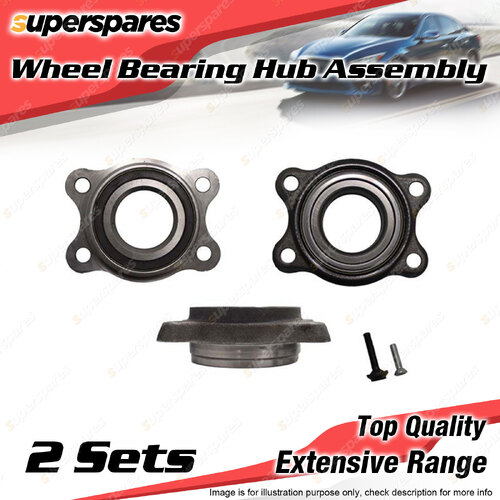 2x Front Wheel Bearing Hub Ass for Audi A6 4F R8 I4 V6 V8 V10 DOHC 2004-2013