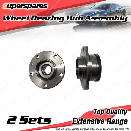 2x Rear Wheel Bearing Hub Ass for Citroen C5 C6 2.0 2.7 3.0L I4 V6 2006-2021