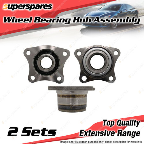 2x Rear Wheel Bearing Hub Ass for Holden Nova LG 1.6 1.8L 4AFE 7AFE I4 94-97