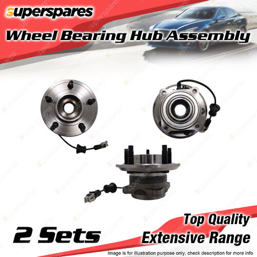 2x Rear Wheel Bearing Hub Ass for Holden Captiva CG 2.0 3.2L LU1 Z20S1 AWD 06-11