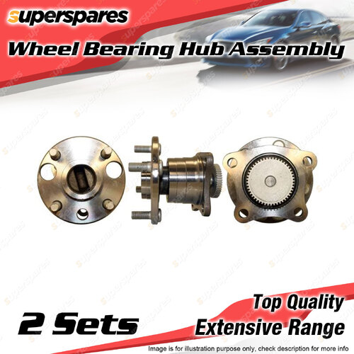 2x Rear Wheel Bearing Hub Assembly for Holden Nova LG 1.8L 7AFE I4 08/1995-1997