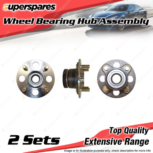 2x Rear Wheel Bearing Hub Ass for Honda City GM Jazz GD1 GD3 1.3 1.5L SOHC 02-14