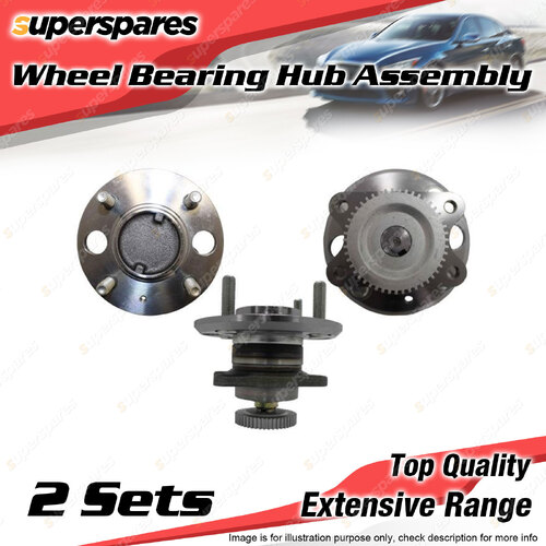 2x Rear Wheel Bearing Hub Ass for Hyundai Sonata EF EF-B 2.4 2.5 2.7L 98-05 ABS