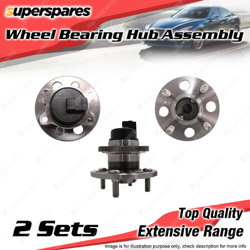 2x Rear Wheel Bearing Hub Ass for Kia Rio JB 1.4 1.6L G4EE G4ED I4 2005-2011