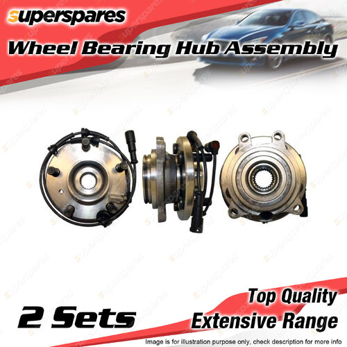 2x Front Wheel Bearing Hub Ass for Land Rover Discovery 2 2.5 4.0L TD5 55D 98-02