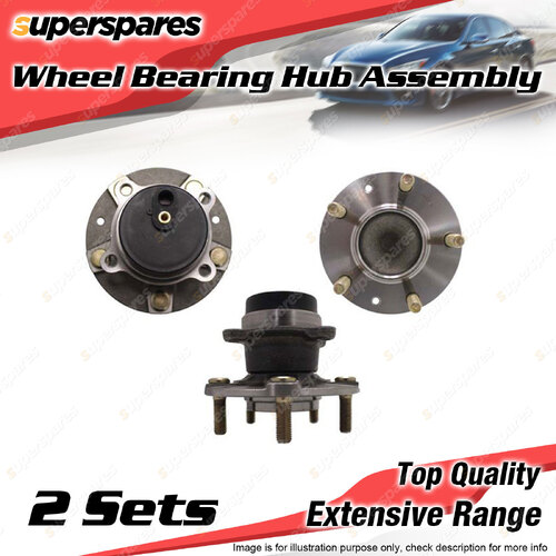 2x Front Wheel Bearing Hub Ass for Mazda MX5 NC 2.0L LFDE I4 DOHC 4v 2005-2015