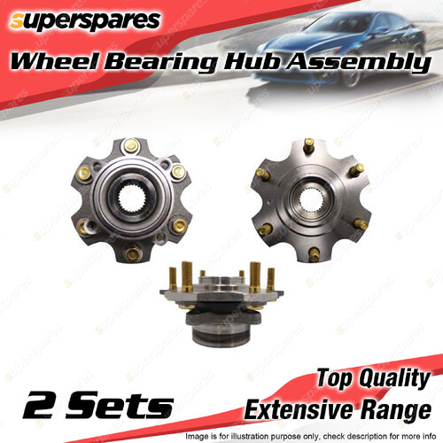 2x Front Wheel Bearing Hub Ass for Mitsubishi Pajero NP 3.2 3.5 3.8L 2002-2006