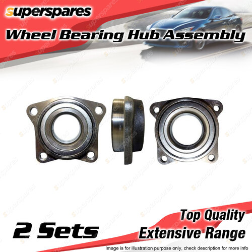 2x Front Wheel Bearing Hub Ass for Mitsubishi Galant HJ Grandis BA Nimbus UG