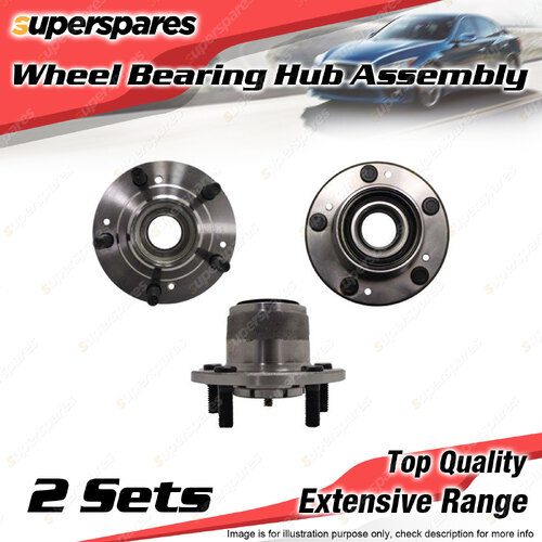 2 Rear Wheel Bearing Hub Ass for Mitsubishi Magna TE TF TH TJ TW TR TS Wagon ABS