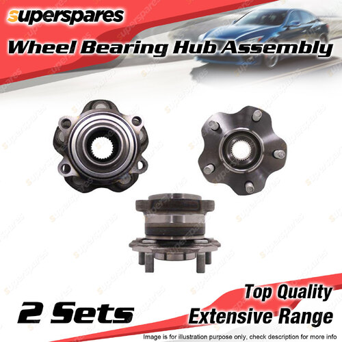 2x Rear Wheel Bearing Hub Ass for Nissan 370Z Z34 VQ37VHR V6 DOHC 4v 2009-2021