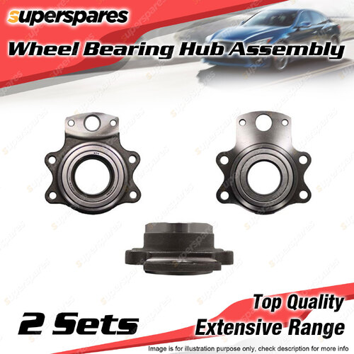 2x Rear Wheel Bearing Hub Assembly for Nissan Skyline R34 2.5 2.6L I6 1998-2002