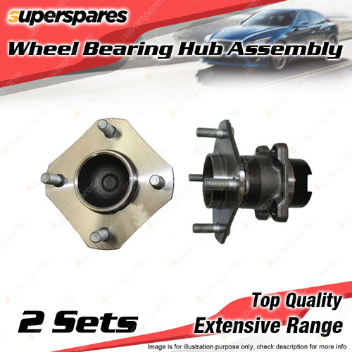 2x Rear Wheel Bearing Hub Assembly for Nissan Tiida C11 1.8L MR18DE I4 2005-2013