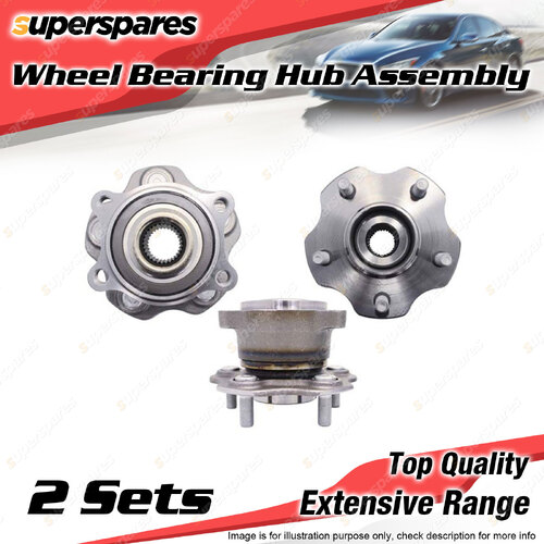 2x Rear Wheel Bearing Hub Ass for Nissan Pathfinder R52 3.5L 4WD V6 2013-2021