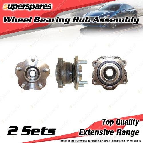 2x Rear Wheel Bearing Hub Ass for Nissan Murano Z51 3.5L VQ35DE V6 2008-2021