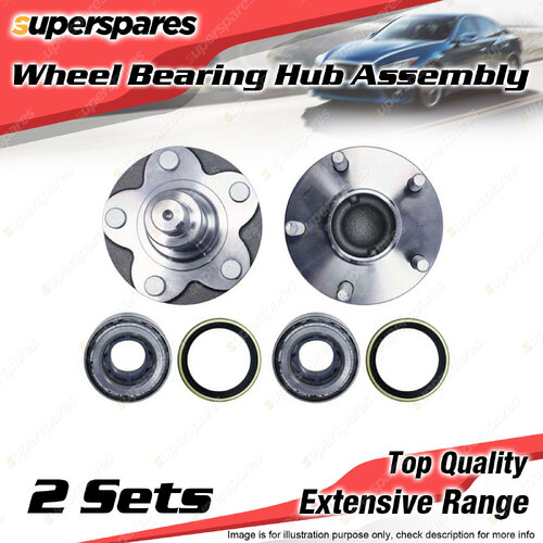 2x Front Wheel Bearing Hub Ass for Toyota Hilux GGN15R KUN16R TGN16R 2.7 3.0 4.0